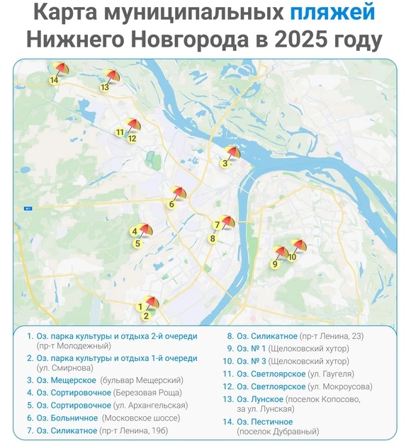Пляжный сезон открыт. В Нижнем Новгороде открыты 14 муниципальных пляжей Пляжный сезон открыт. В Нижнем Новгороде открыты 14 муниципальных пляжей, новости ФПНО, новости спорта России плавание