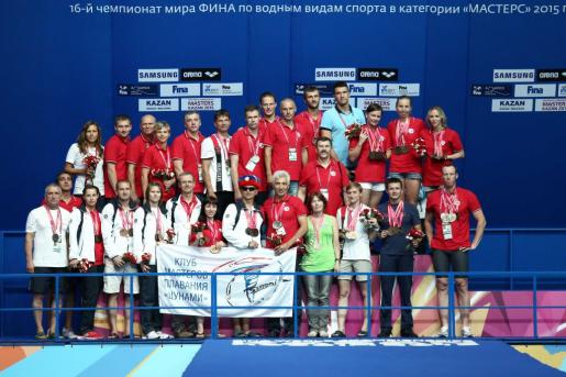 Чемпионат мира 2015 по водным видам спорта в категории «Мастерс» г. Казань. Выступление Нижегородской части команды «Цунами» Чемпионат мира 2015 по водным видам спорта в категории «Мастерс» г. Казань. Выступление Нижегородской части команды «Цунами», новости ФПНО, новости спорта России плавание
